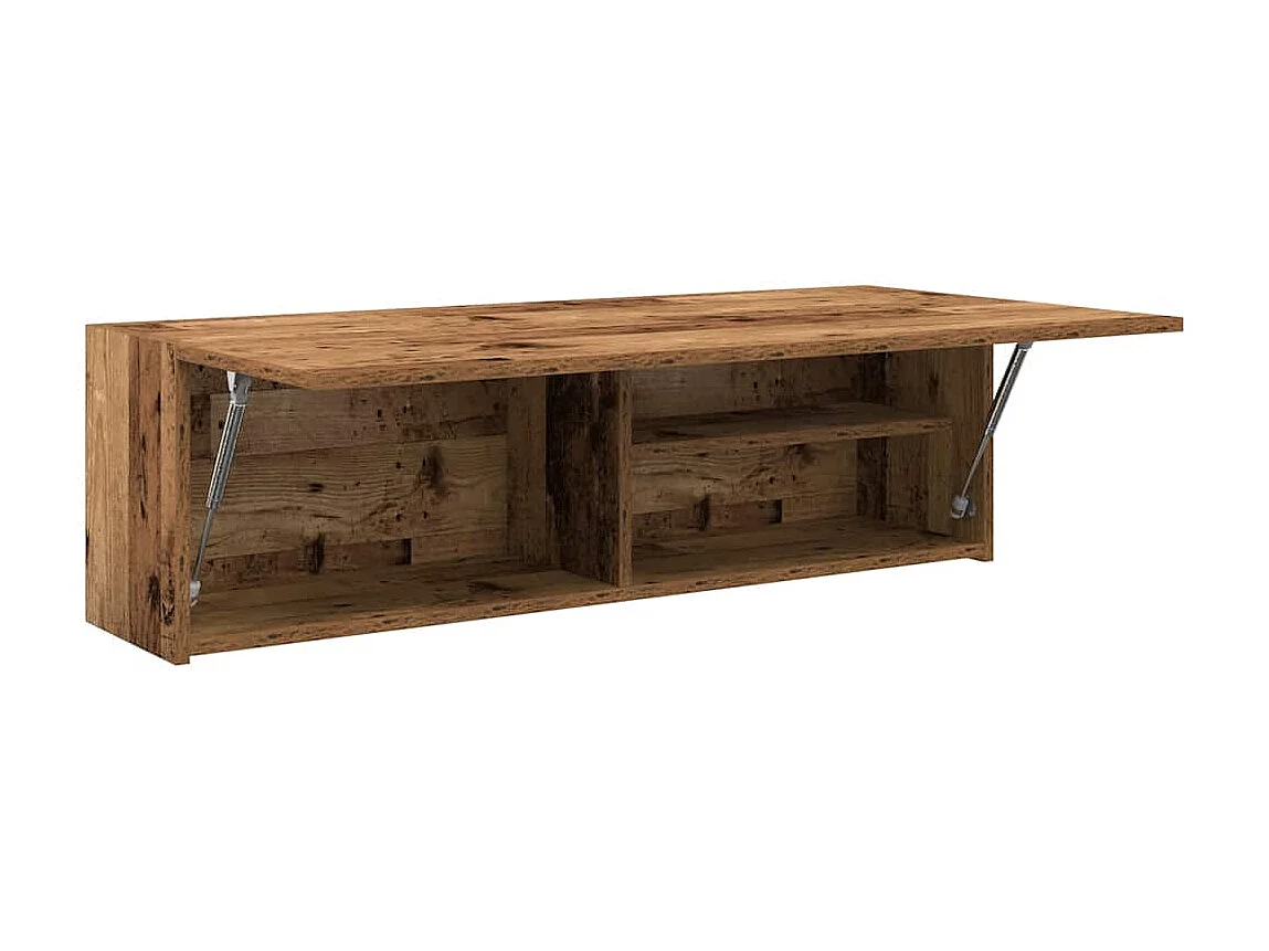 Armoire murale de bain vieux bois 100x25x30cm bois d'ingénierie