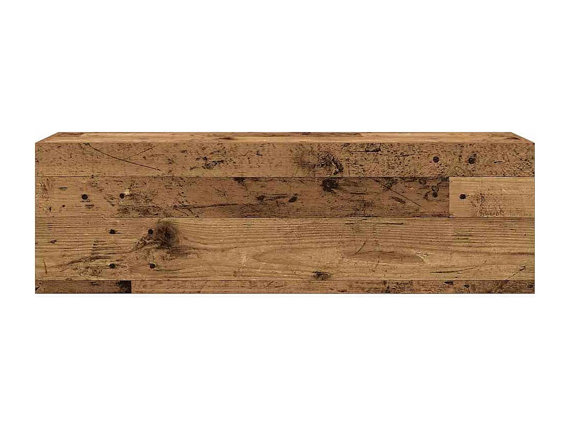 Armoire murale de bain vieux bois 100x25x30cm bois d'ingénierie