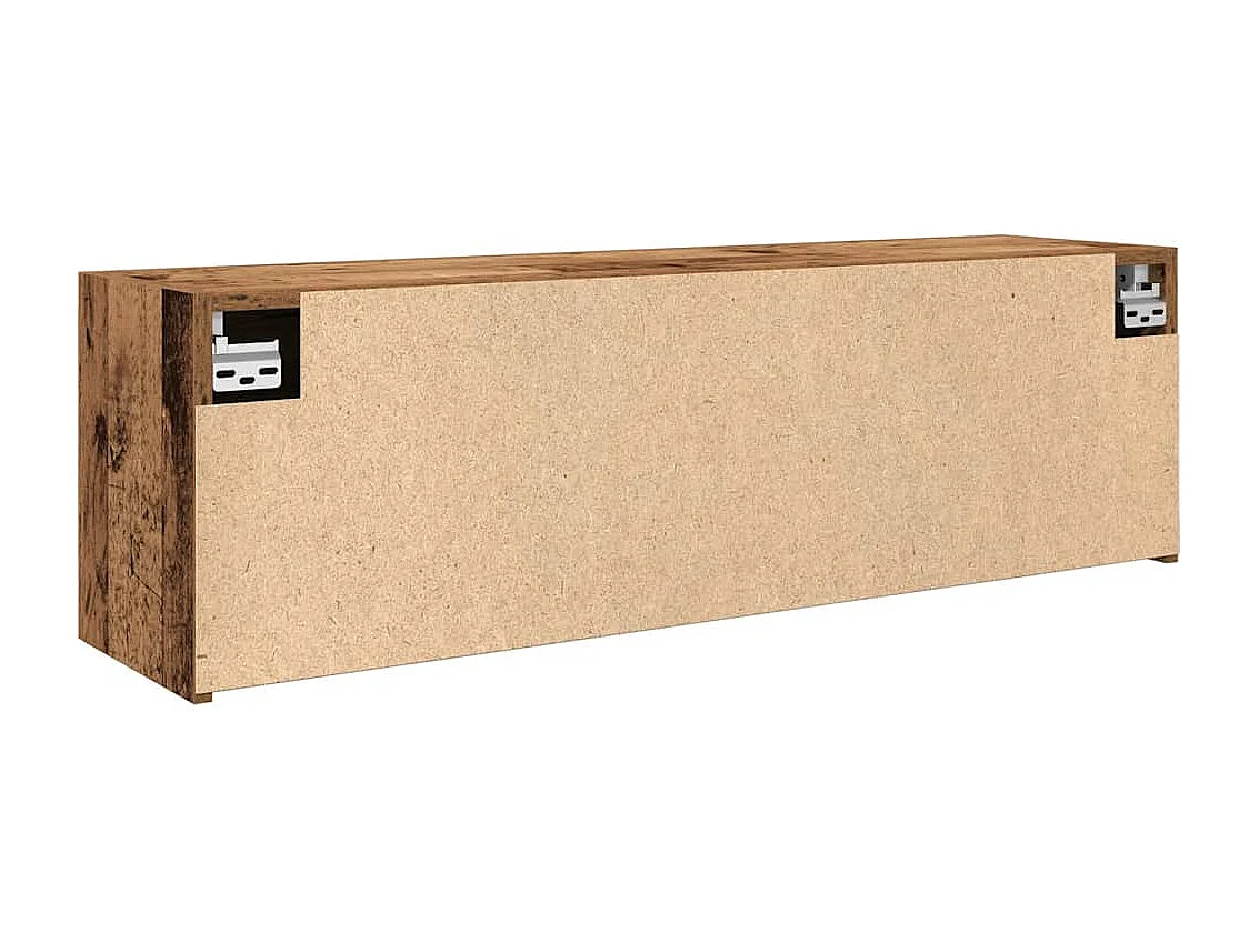 Armoire murale de bain vieux bois 100x25x30cm bois d'ingénierie