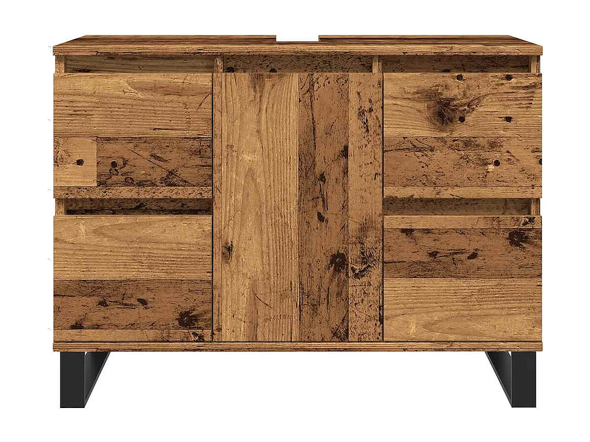 Mobile bagno legno vecchio 80x33x60 cm legno ingegnerizzato