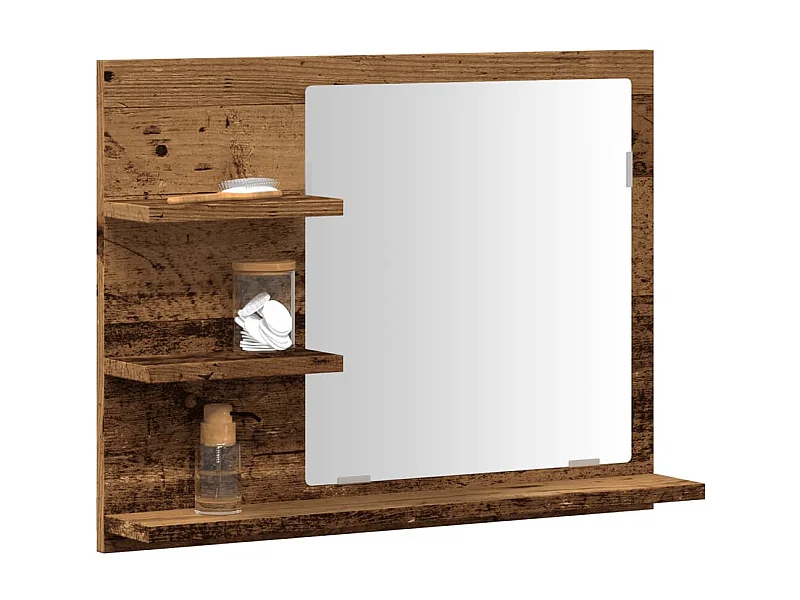 Mueble de baño con espejo roble craft 60x10,5x45 cm