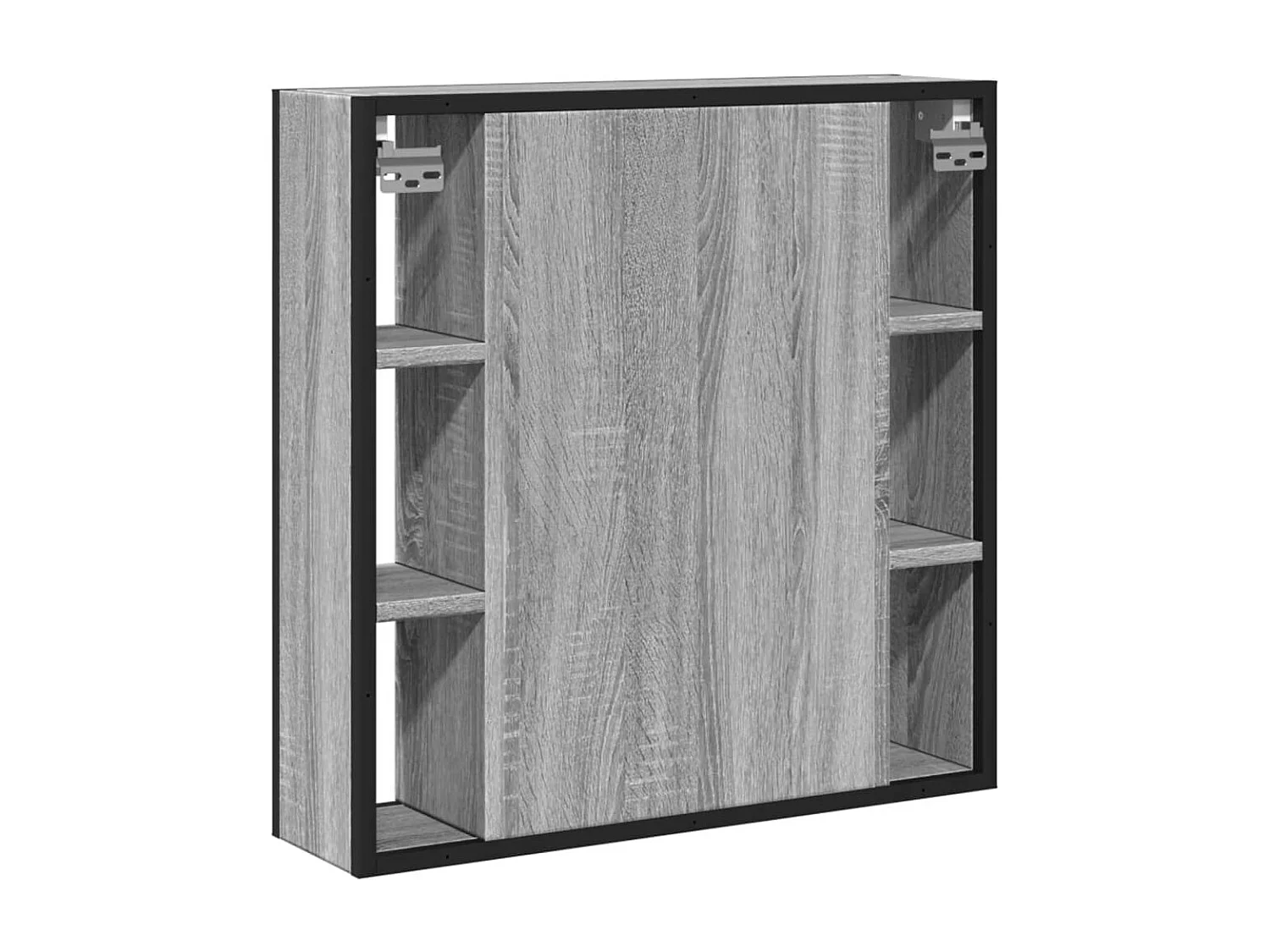 Badezimmer-Spiegelschrank aus Holzwerkstoff, Sonoma, Grau