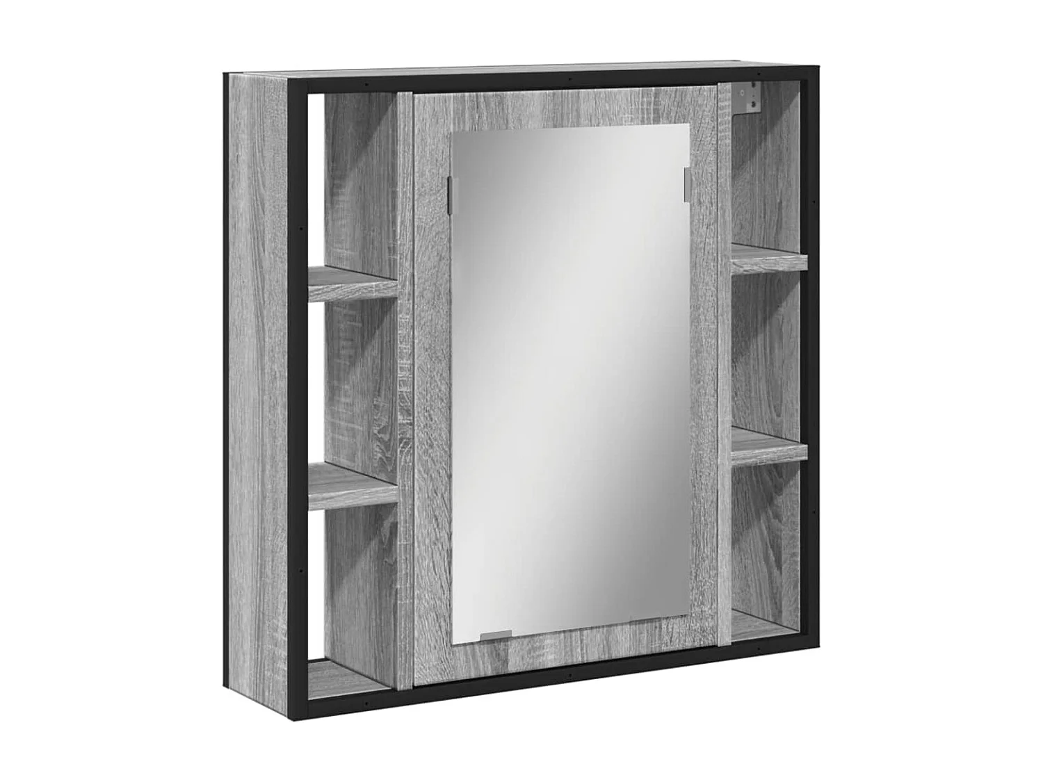 Armoire à miroir de salle de bain sonoma gris bois d’ingénierie