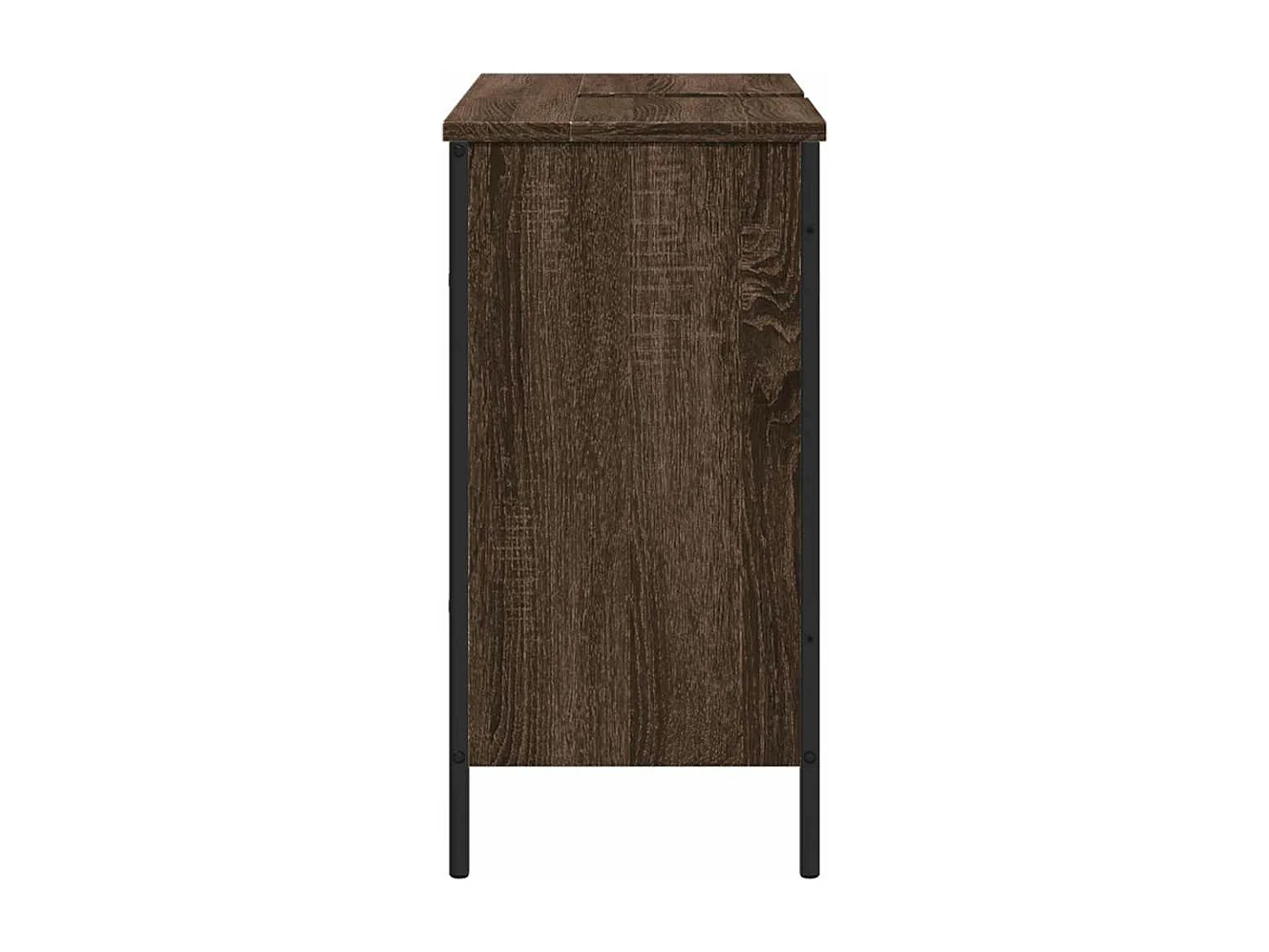 Armoire lavabo de salle de bain chêne marron 80x30x60 cm