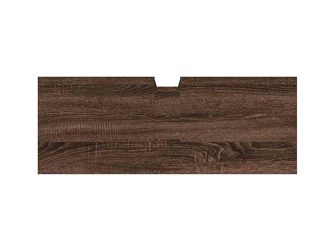 Armoire lavabo de salle de bain chêne marron 80x30x60 cm