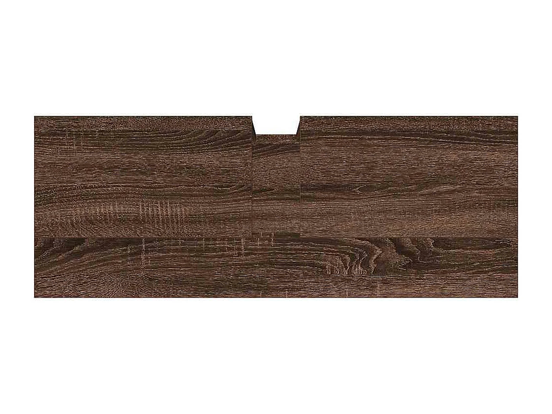 Armoire lavabo de salle de bain chêne marron 80x30x60 cm