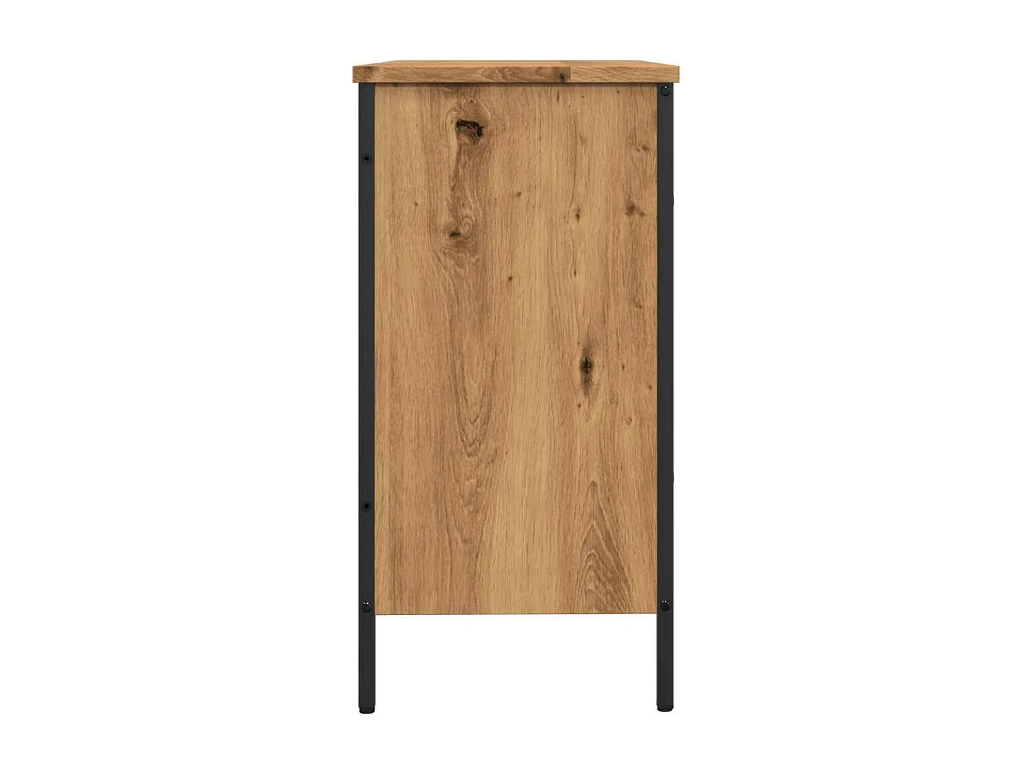 Mobile lavabo in rovere artigianale 80x30x60 cm in legno ingegnerizzato