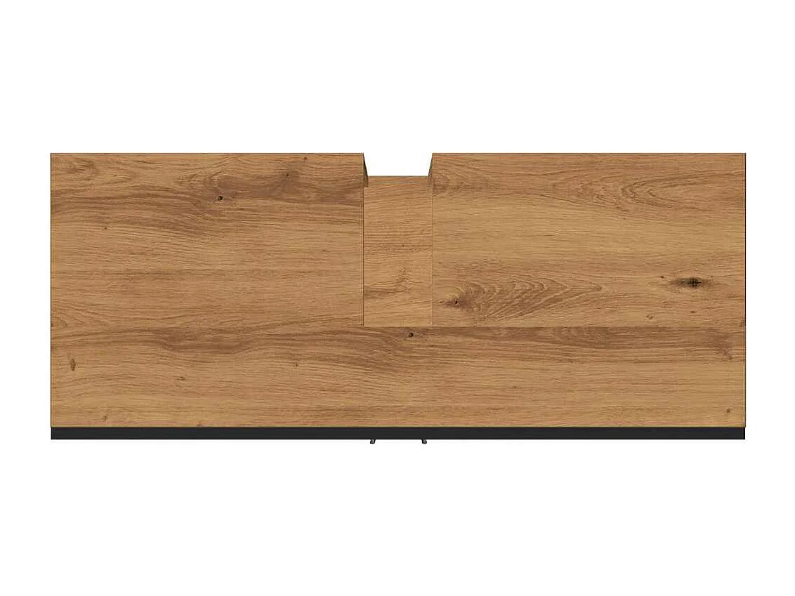 Mobile lavabo in rovere artigianale 80x30x60 cm in legno ingegnerizzato