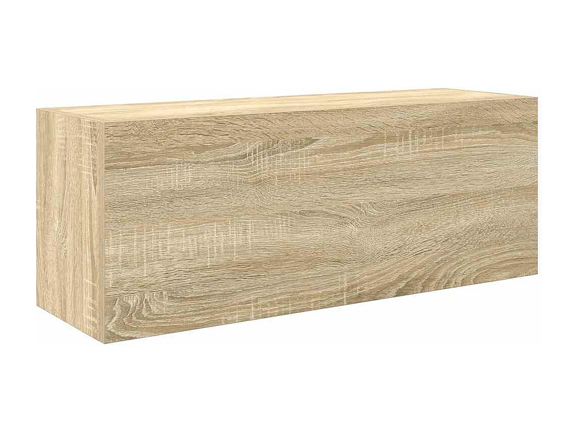 Armoire murale de bain chêne sonoma 80x25x30 cm bois ingénierie