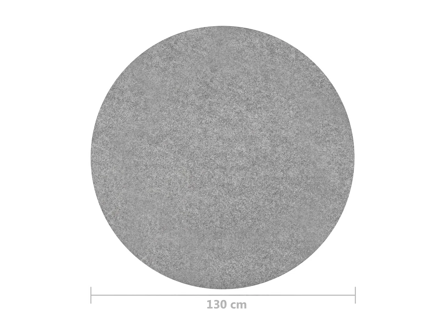 Gazon artificiel avec picots Dia.130 cm Gris Rond