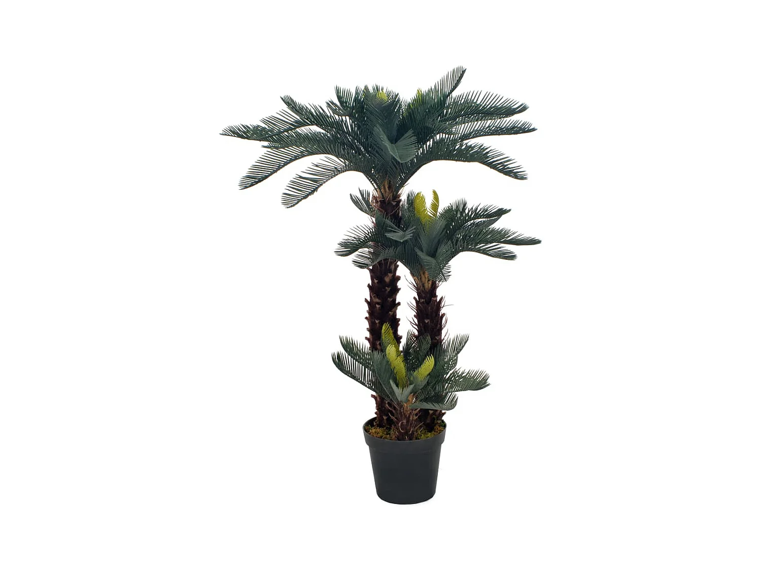 Plante artificielle avec pot Palmier Cycas Vert 125 cm