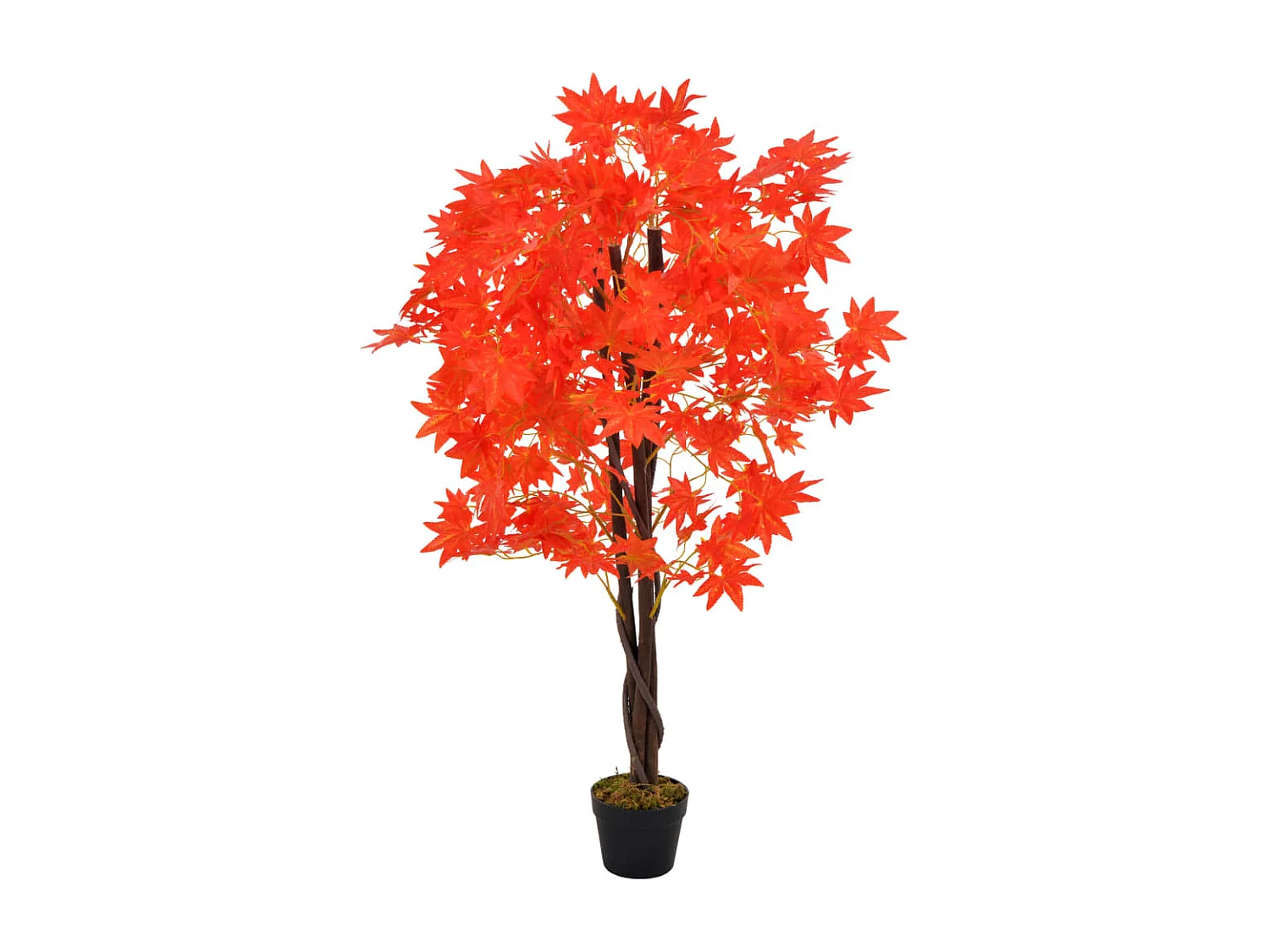 Plante artificielle d'érable avec pot Rouge 120 cm