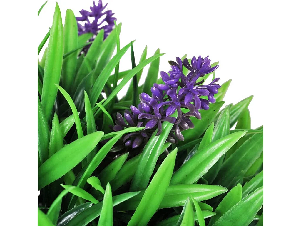 2er Set künstliche Buchsbaumkugeln mit Lavendel 30 cm