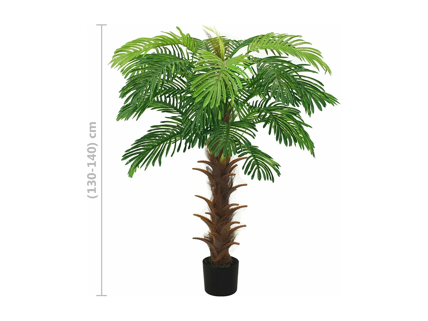 Palmier Cycas artificiel avec pot 140 cm Vert