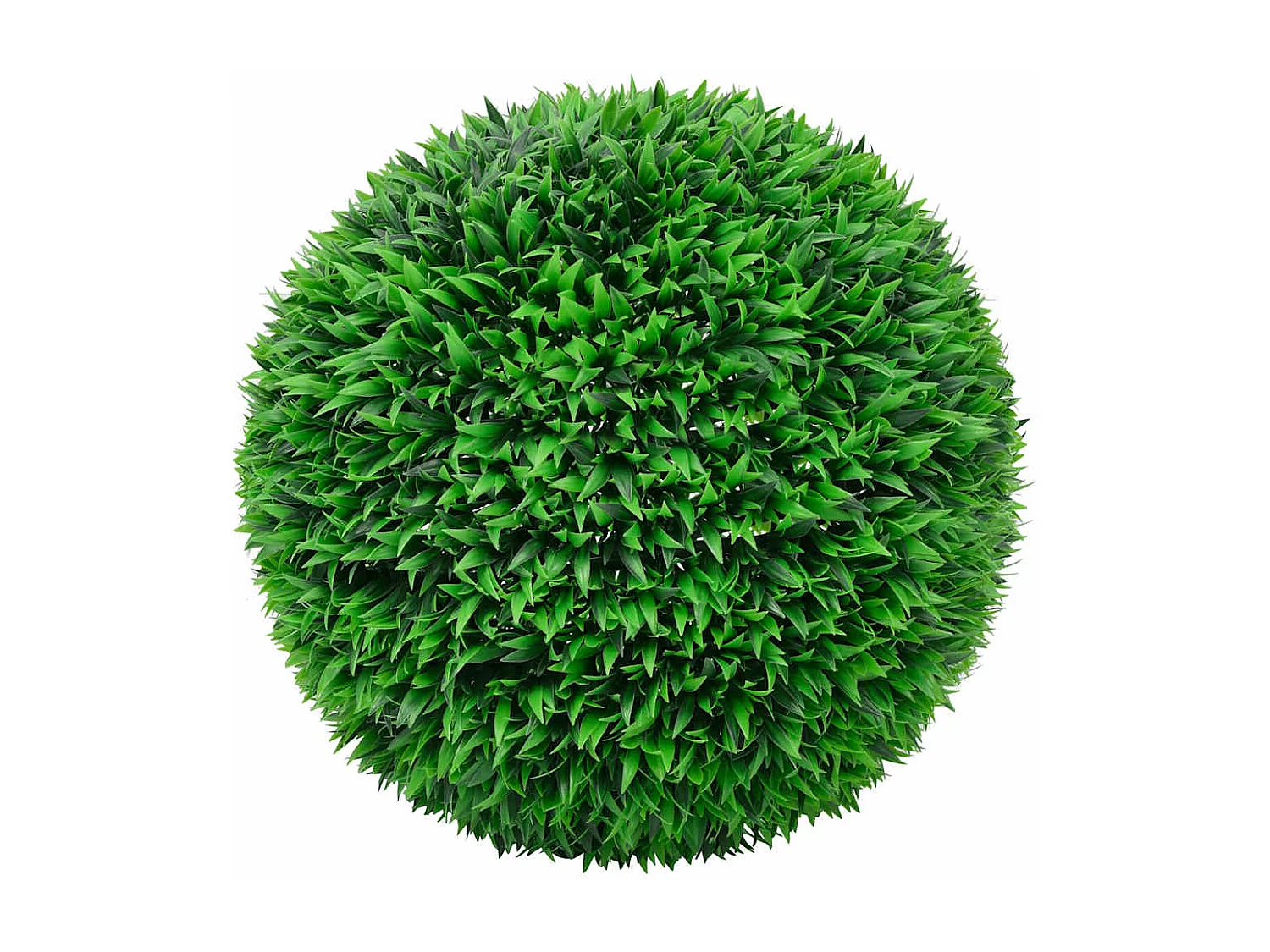 Boules de buis artificielles avec lumières LED 2 pcs vert 55 cm