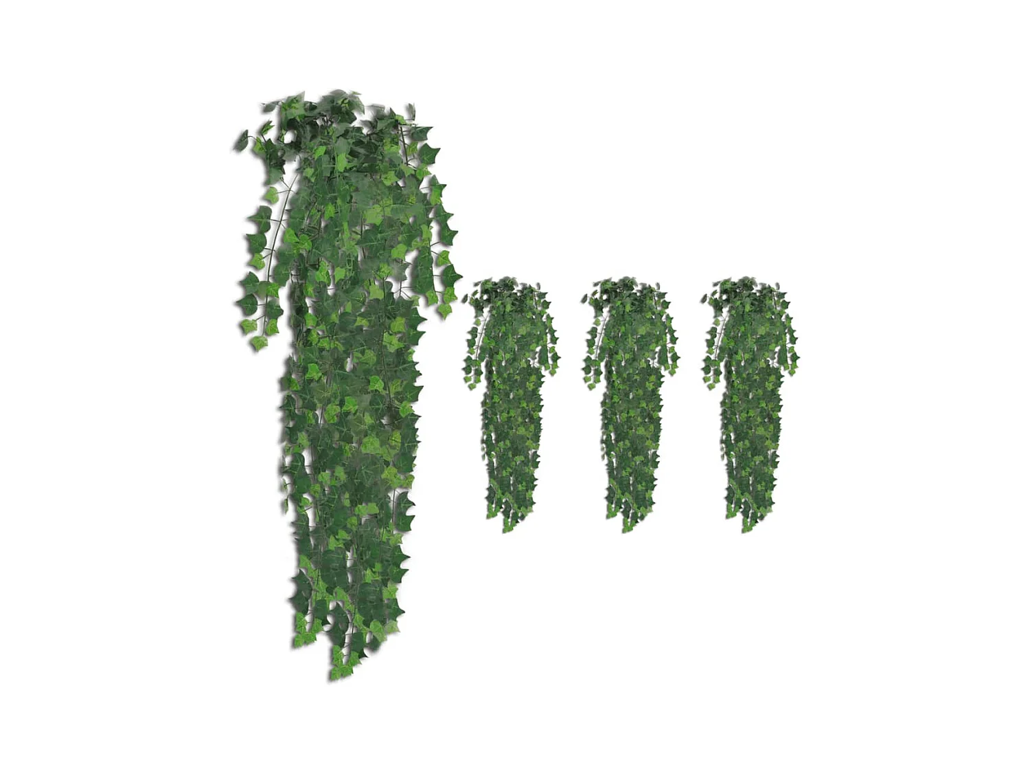 Buissons artificiels de lierre 4 pcs Vert 90 cm