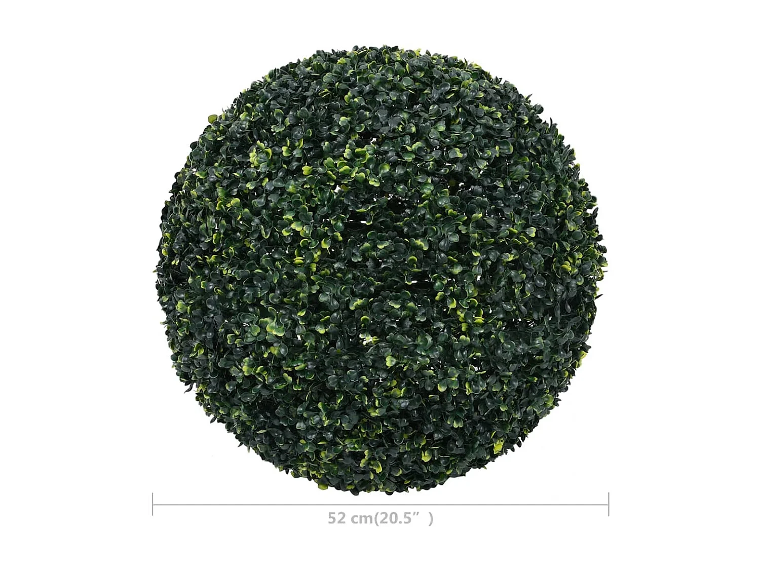 Bolas artificiais de buxo 2 peças 52 cm