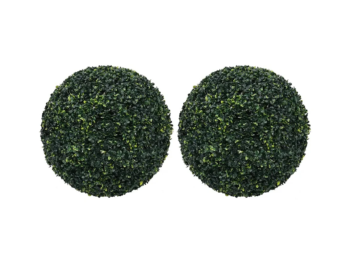 Kunstmatige buxusballen 2 stuks 52 cm