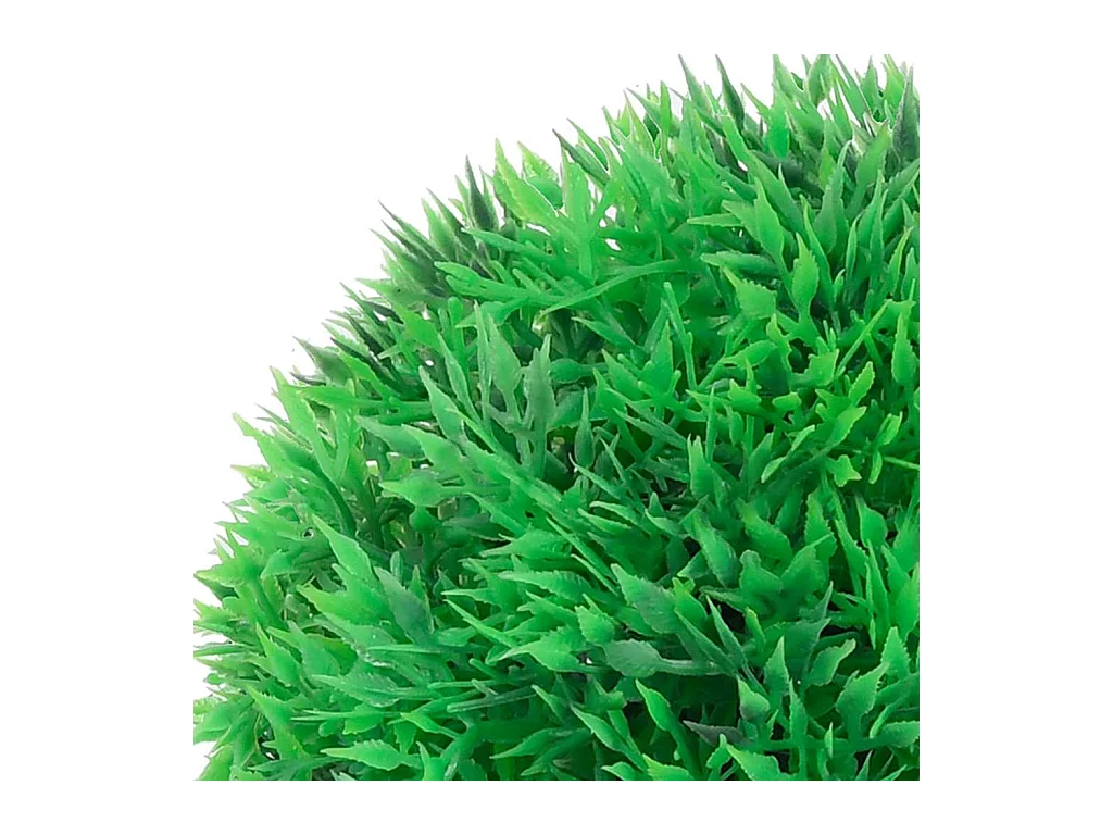 Künstliche Buchsbaumkugeln mit LED-Lichtern, 4 Stück, Grün, 12 cm