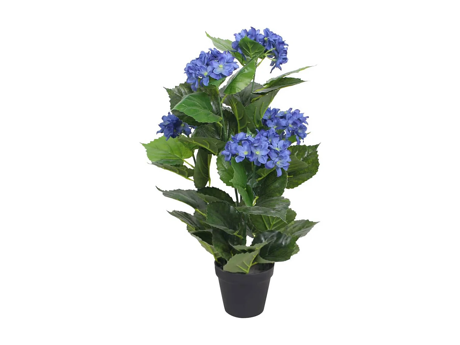Pianta di ortensia artificiale con vaso 60 cm blu