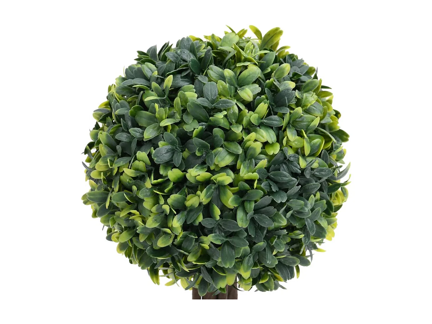 Plantes de buis artificiel 2 pcs avec pots Boule Vert 56 cm