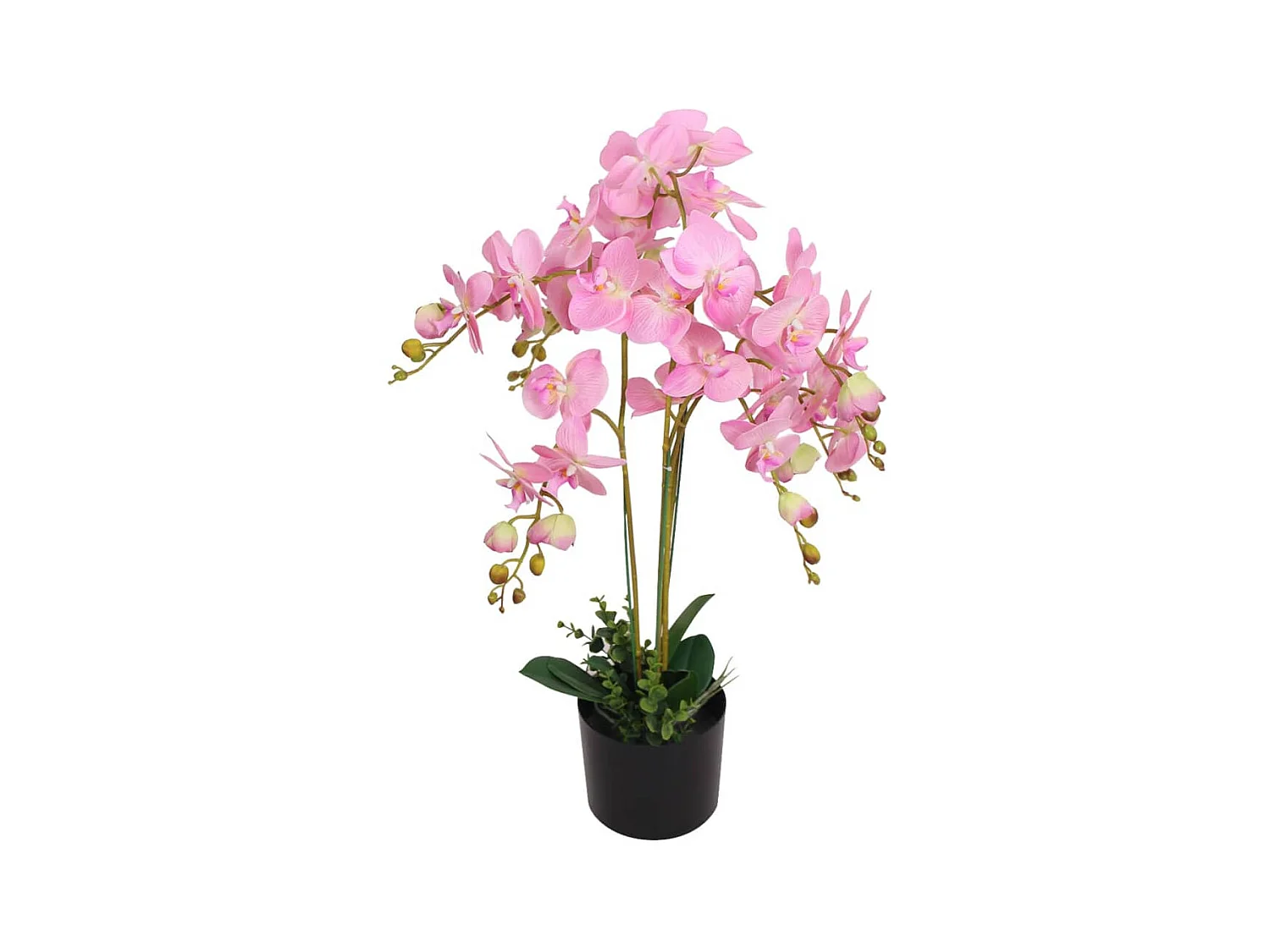 Kunstpflanze mit Topf Orchidee 75 cm Rosa