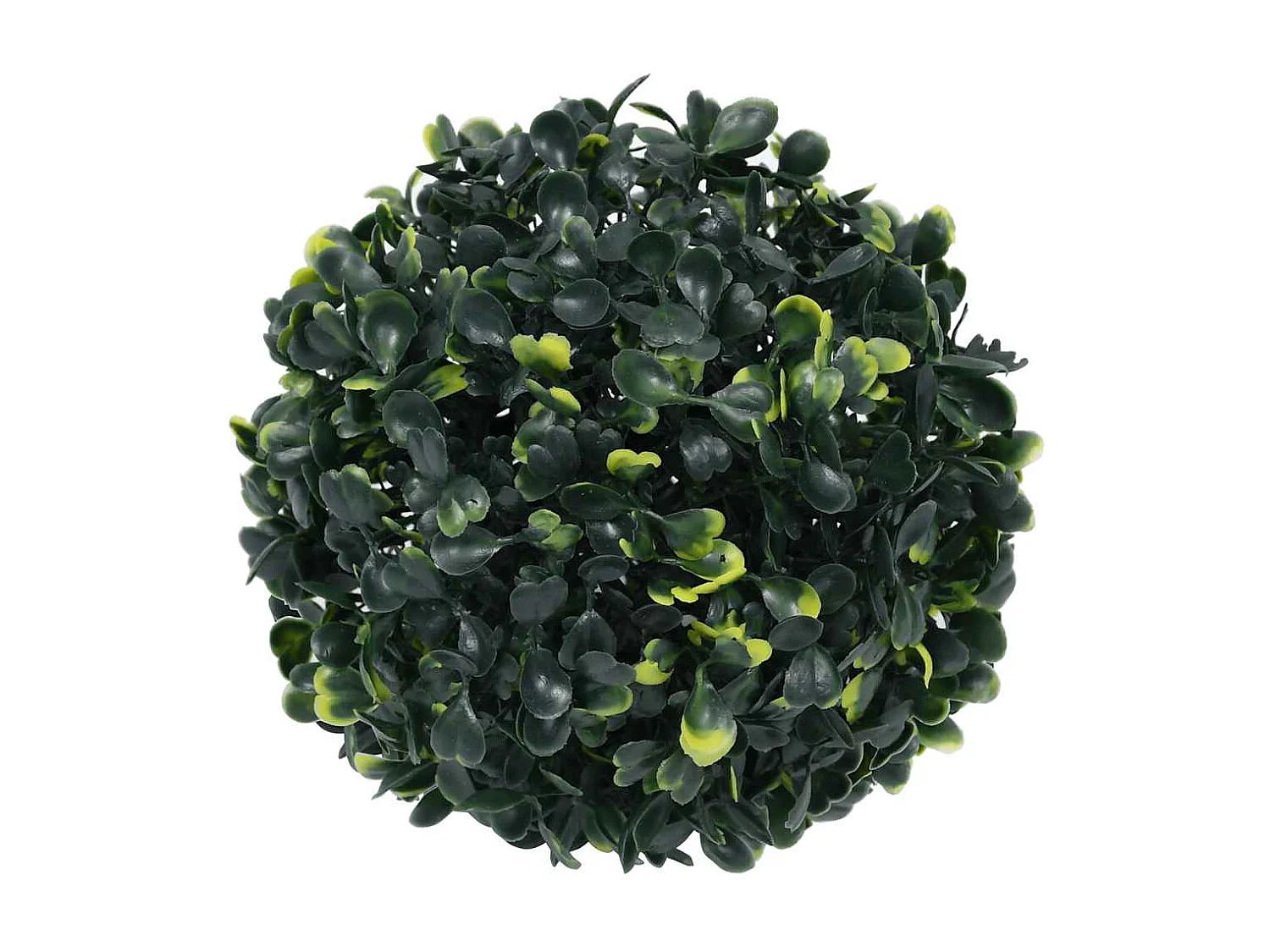 Palline di bosso artificiali con luci LED 2 pezzi verde 22 cm