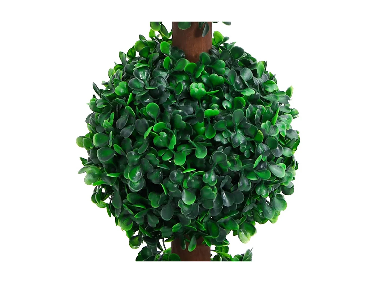 Planta de buxo artificial com vaso em forma de bola verde 90cm