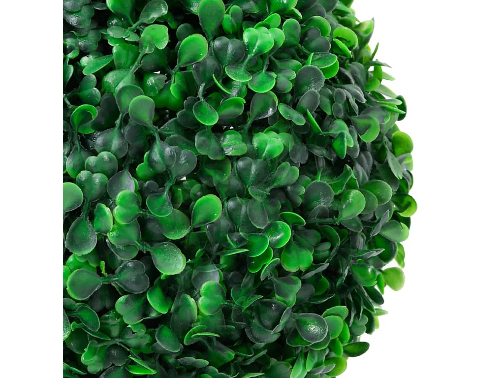 Planta de buxo artificial com vaso em forma de bola verde 90cm