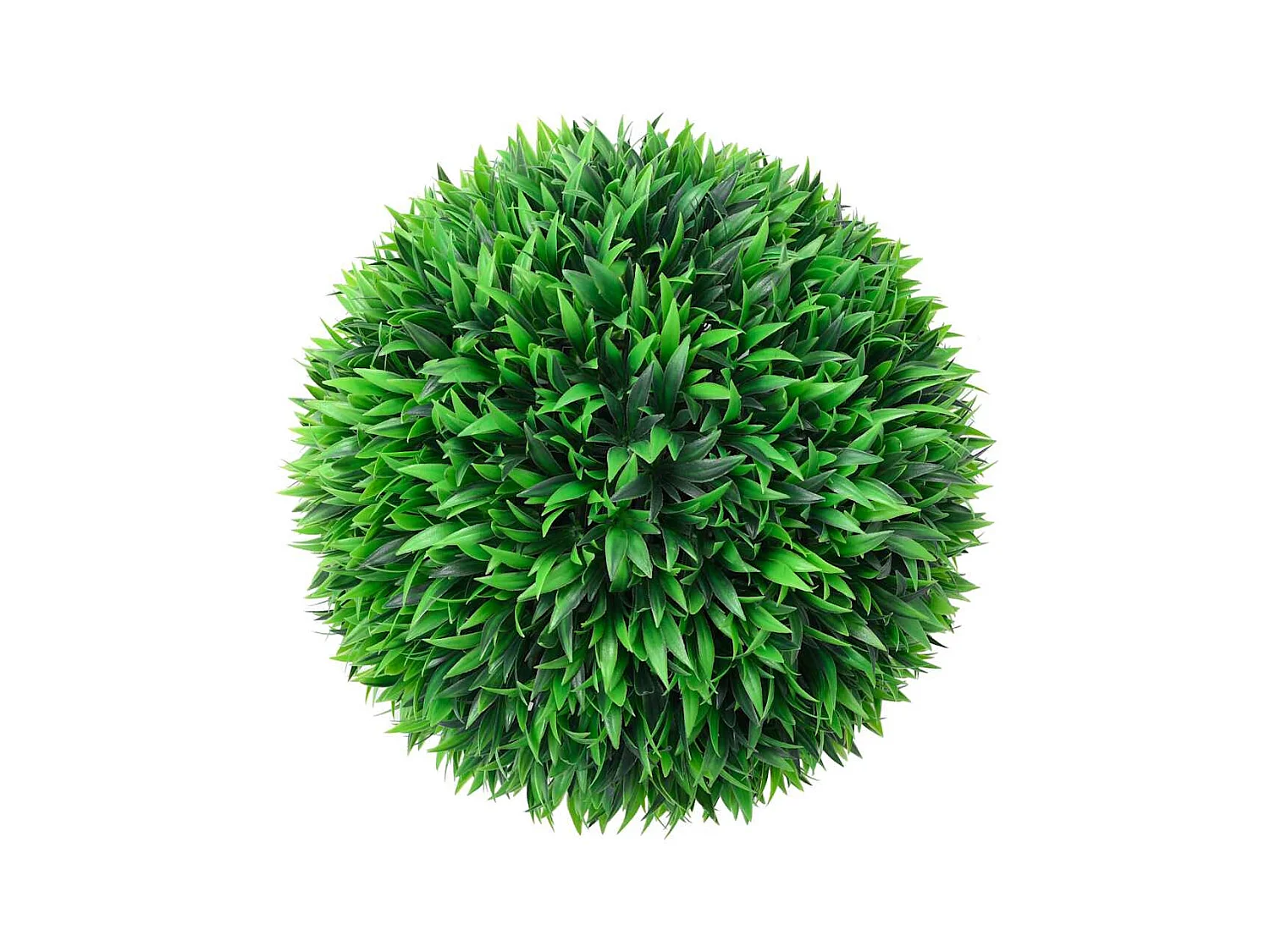Boules de buis artificielles avec lumières LED 2 pcs vert 38 cm