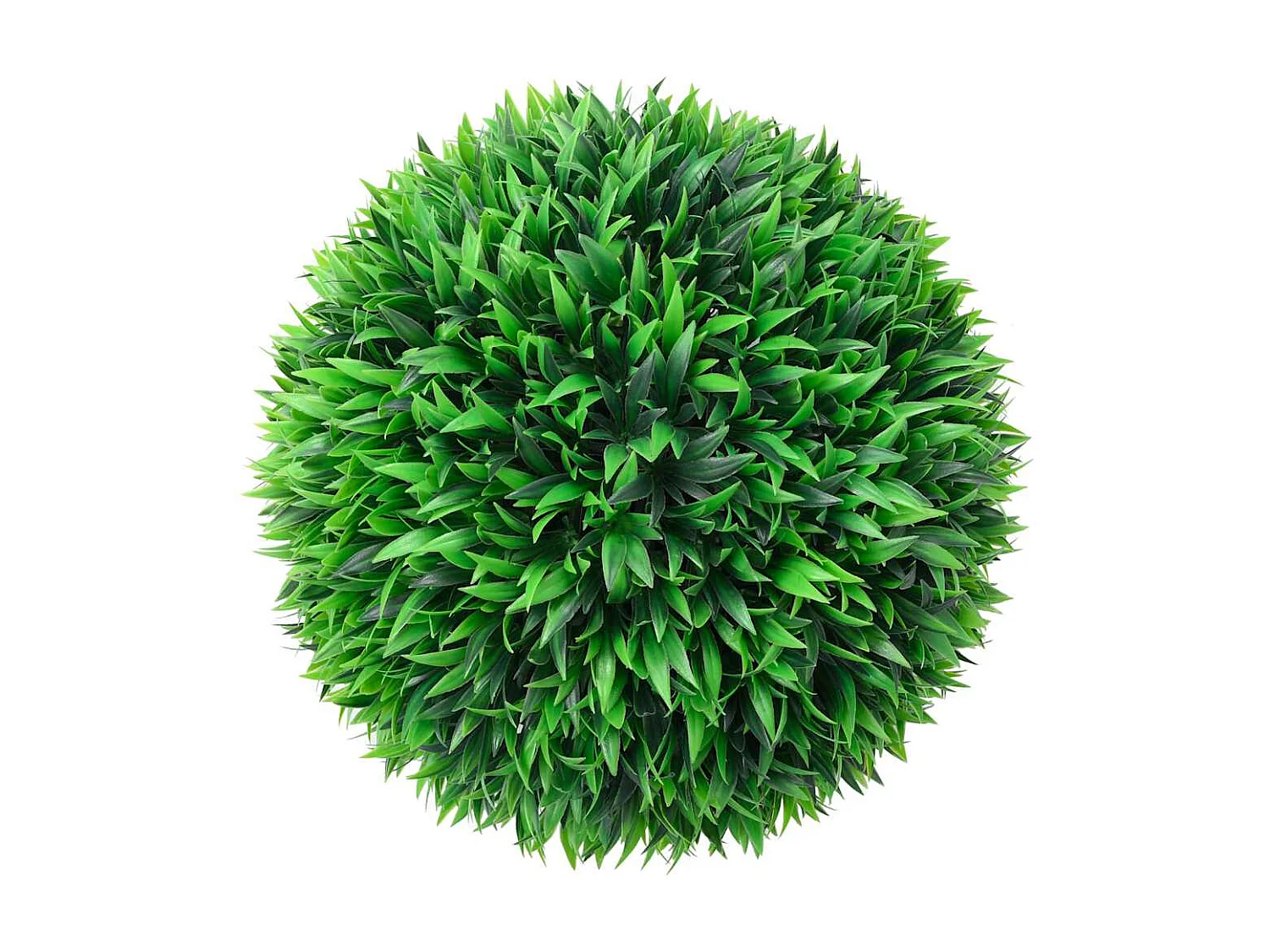 Boules de buis artificielles avec lumières LED 2 pcs vert 38 cm