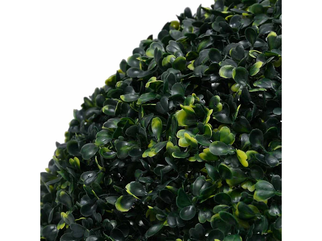 Bolas de buxo artificiais com luzes LED 2 peças verde 52cm