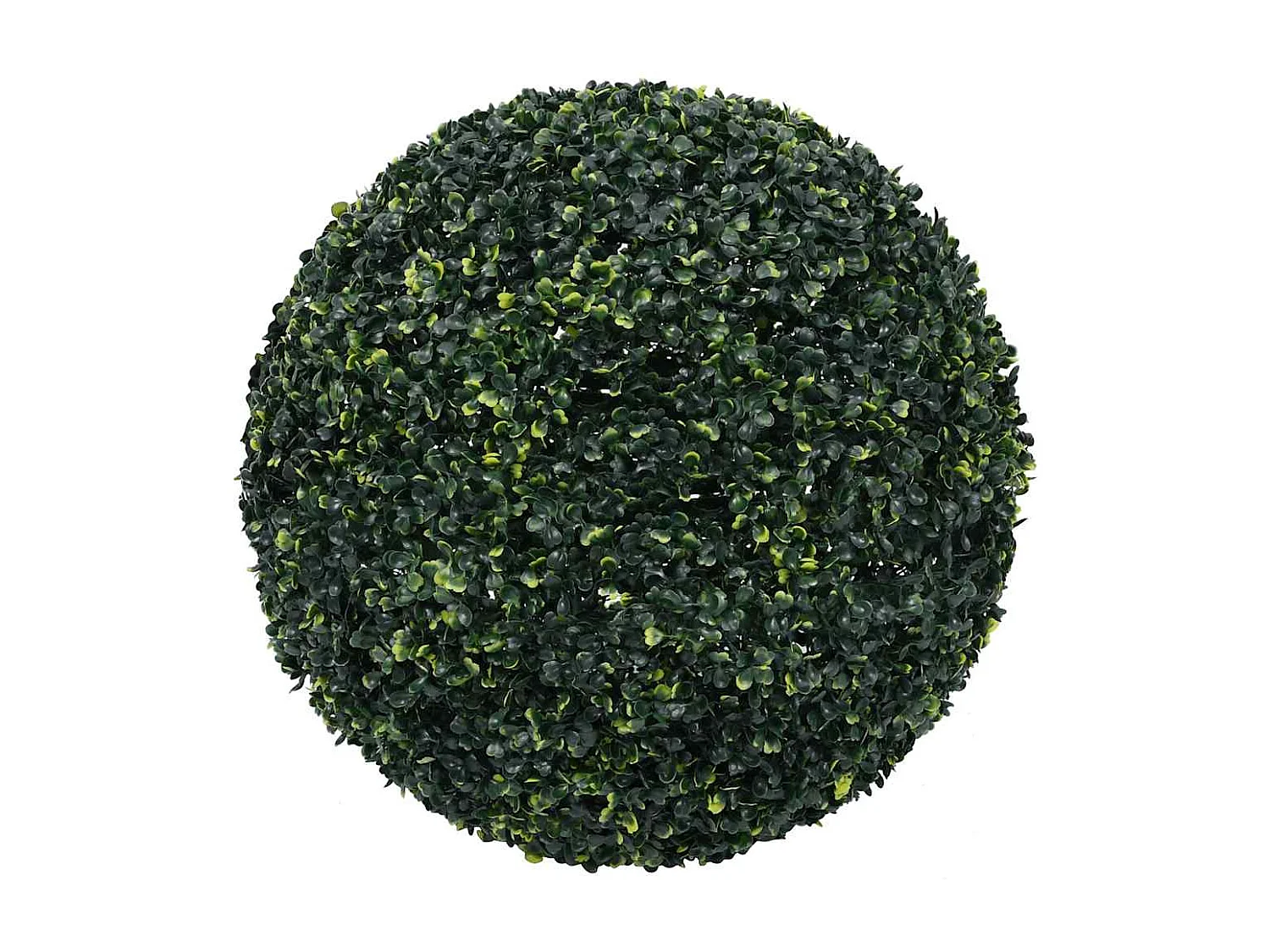 Boules de buis artificielles avec lumières LED 2 pcs vert 52 cm