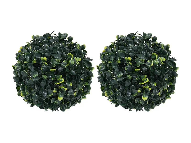 Bolas de boj artificiales 2 uds 22 cm