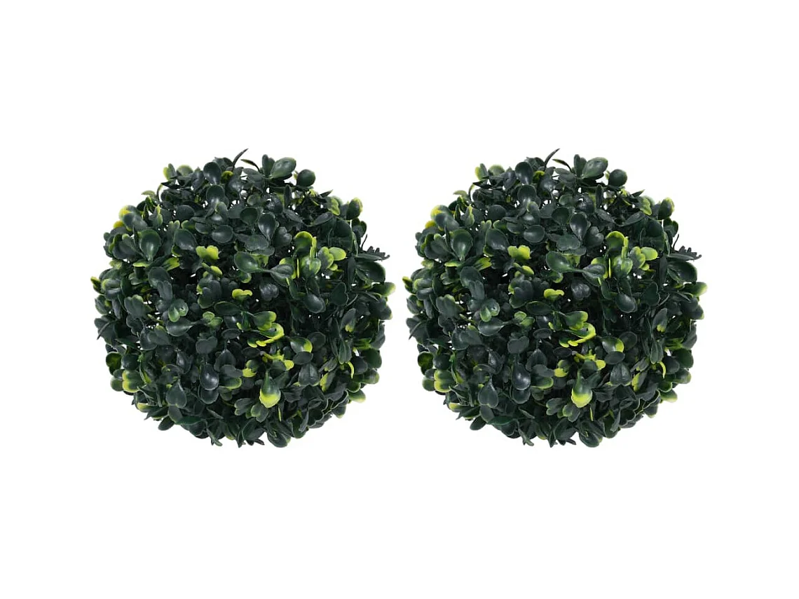 Bolas de boj artificiales 2 uds 22 cm