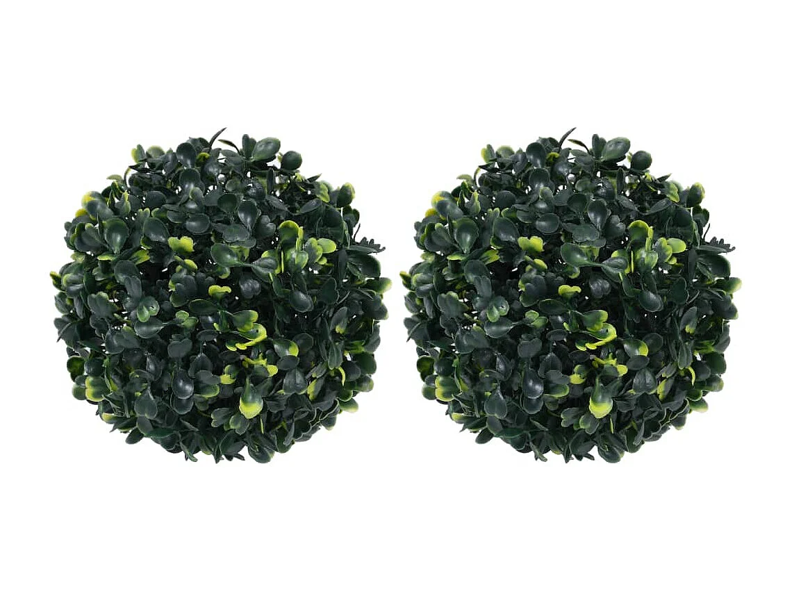 Bolas de boj artificiales 2 uds 22 cm
