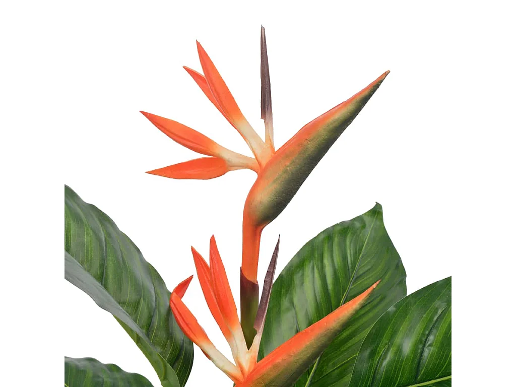 Plante artificielle Strelitzia avec pot Rouge 100 cm