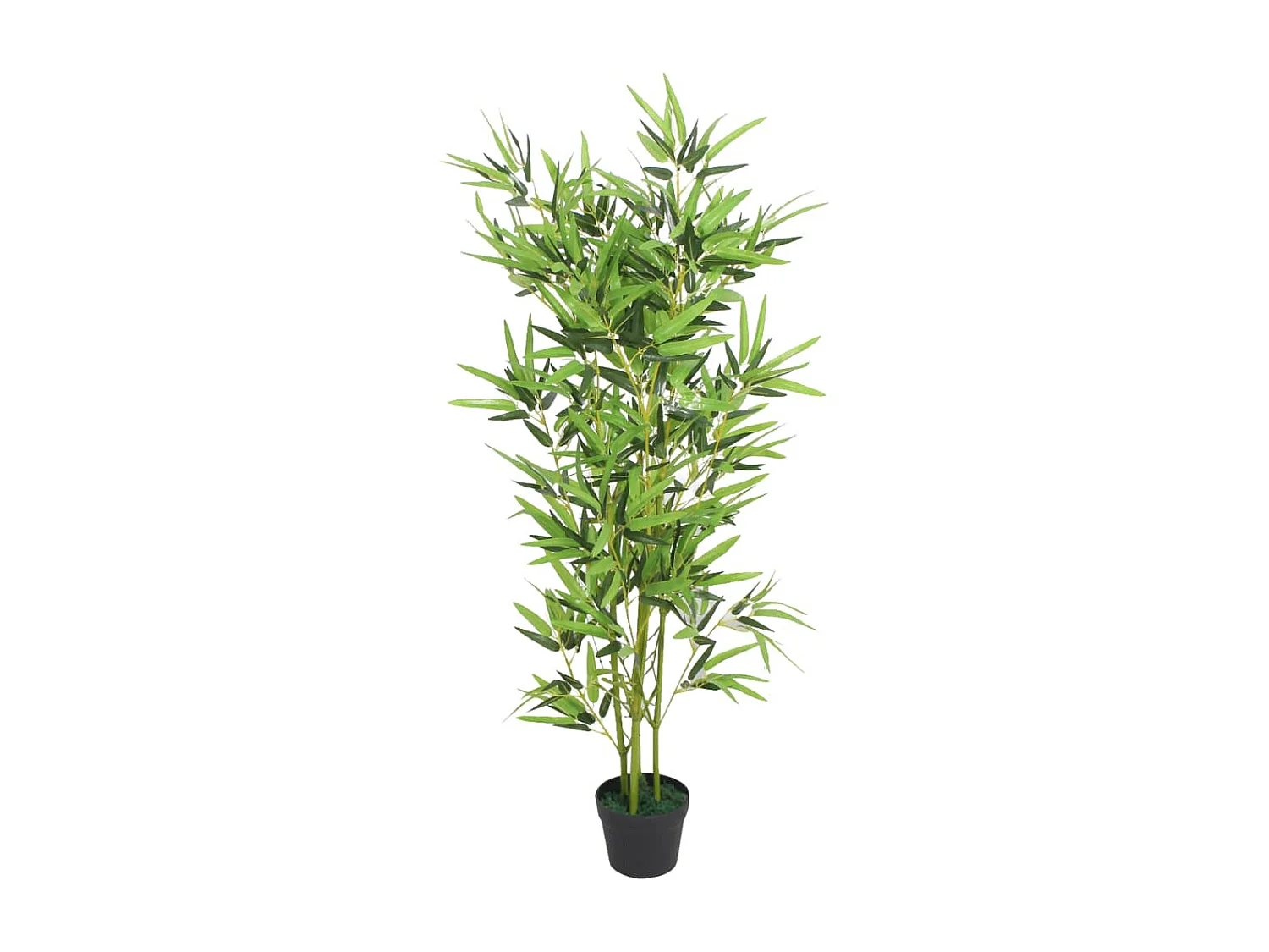 Planta artificial com vaso de bambu 120 cm Verde