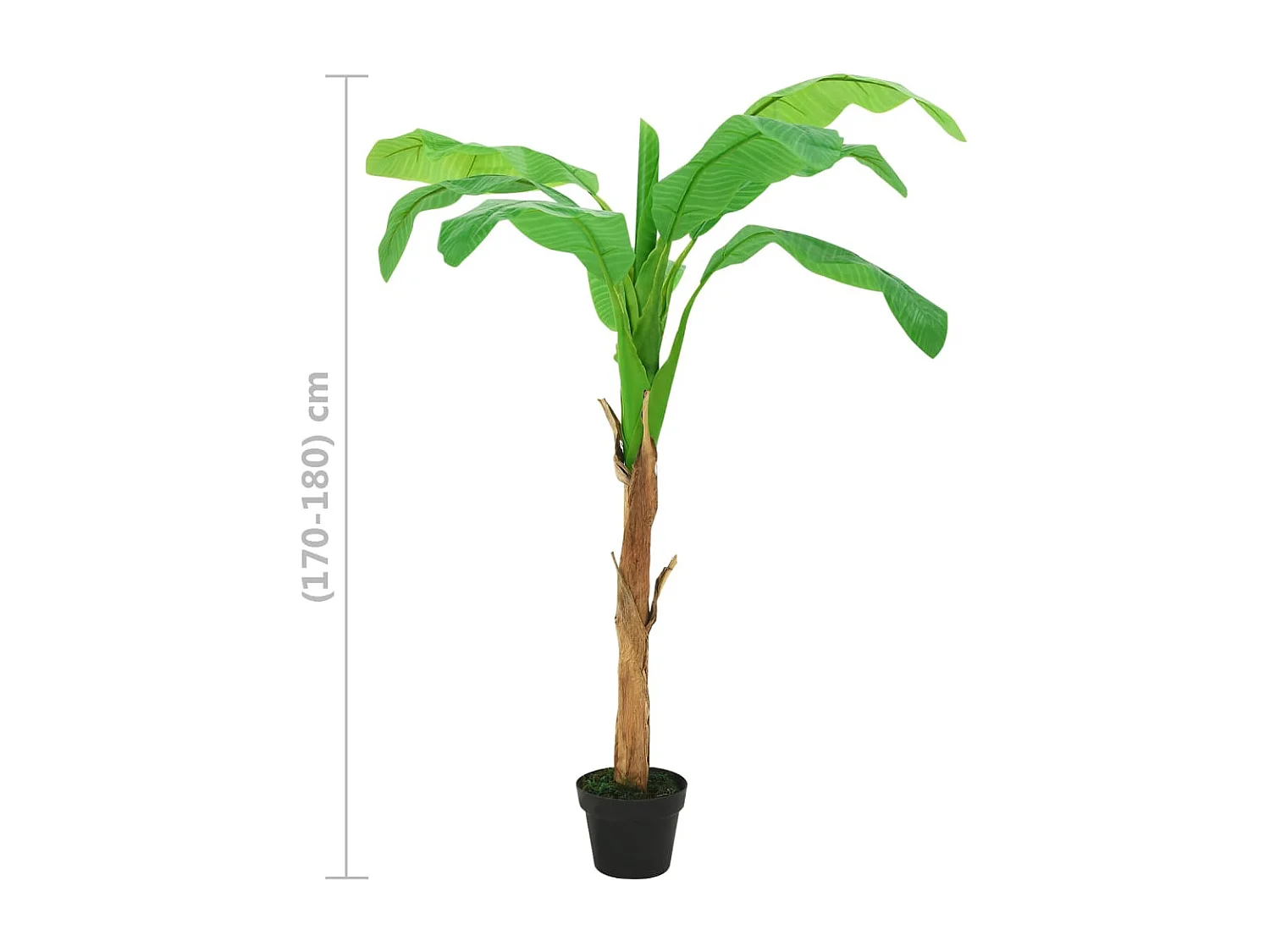 Banano artificiale con vaso 180 cm Verde