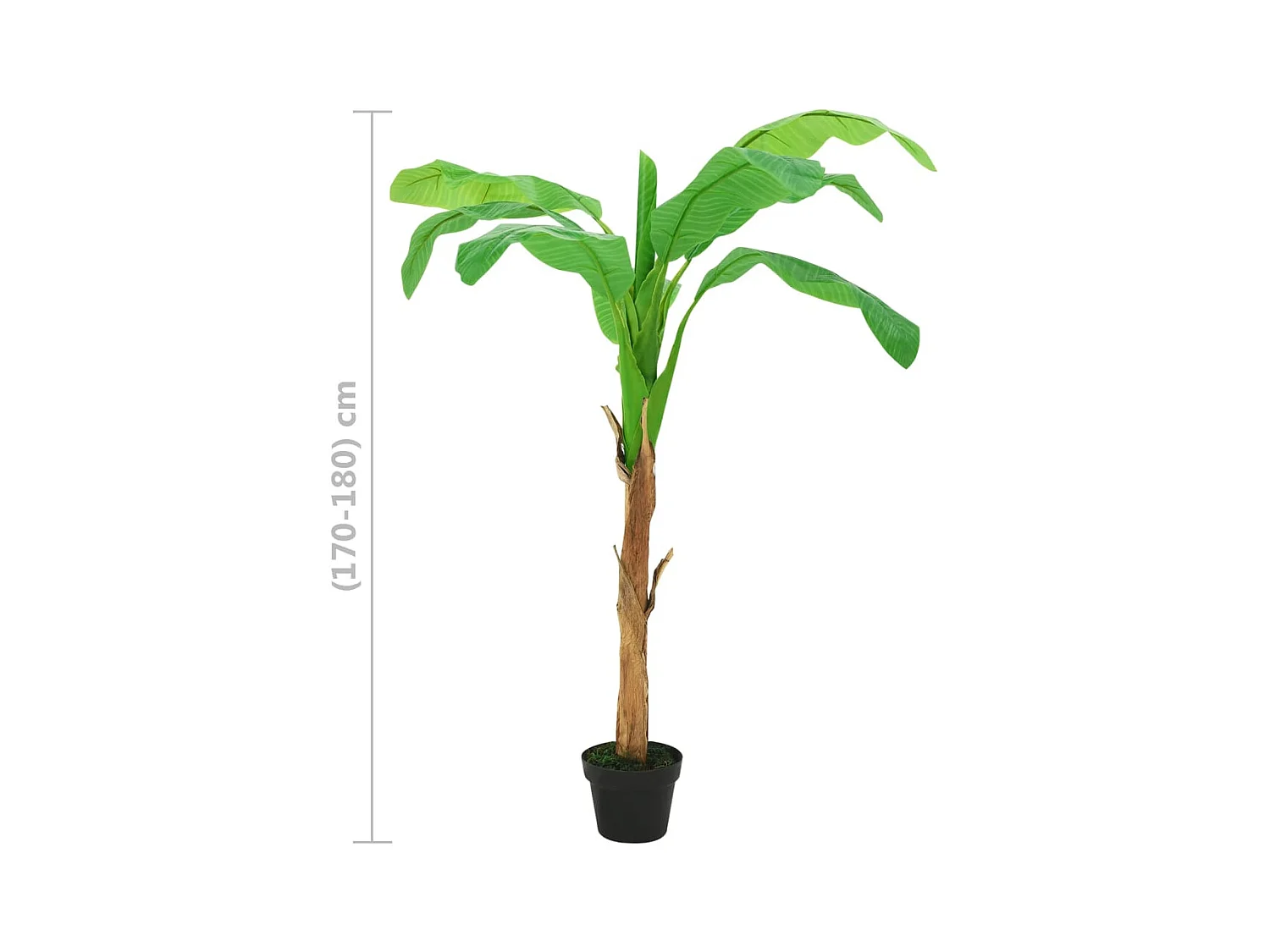 Künstlicher Bananenbaum mit Topf 180 cm Grün
