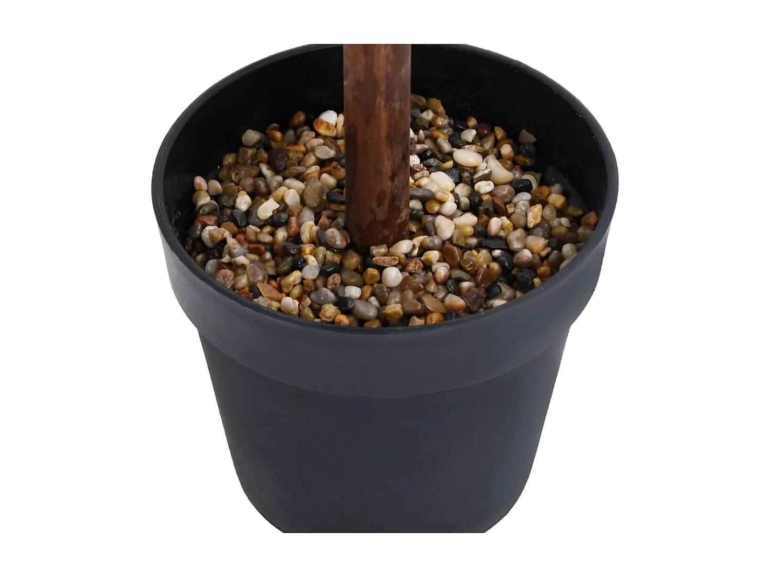 Plante de buis artificiel avec pot Forme de boule Vert 71 cm