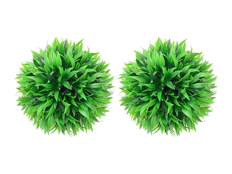 Bolas de boj artificiales 2 uds 20 cm