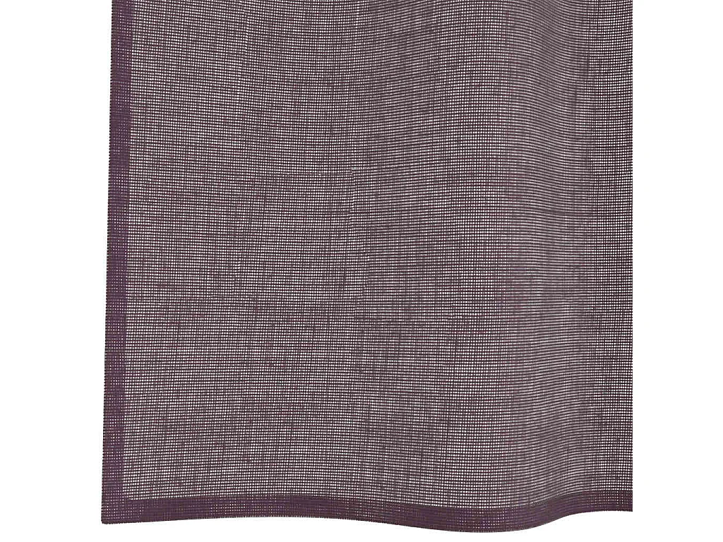 Rideaux en voile avec ?illets 2 pcs violet 140x300 cm