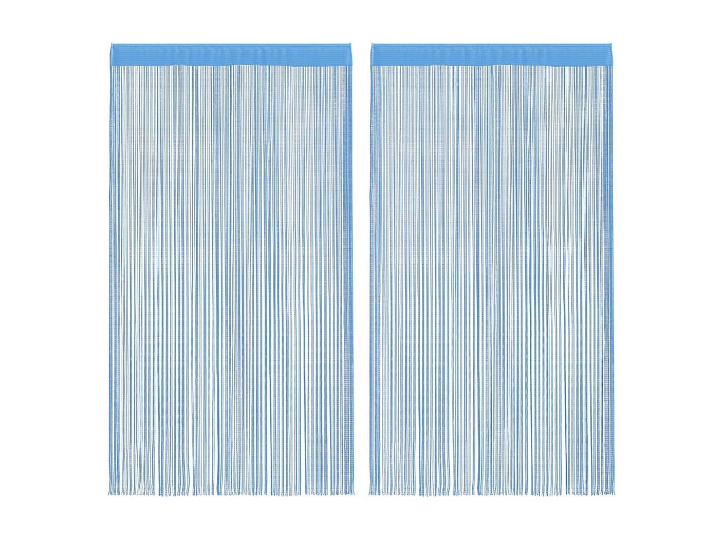 Cortina de corda 2 peças 140 x 250 cm azul claro