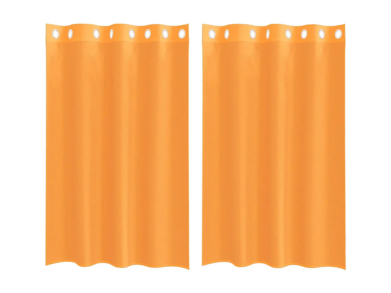 Rideaux en voile avec ?illets 2 pcs orange 140x175 cm