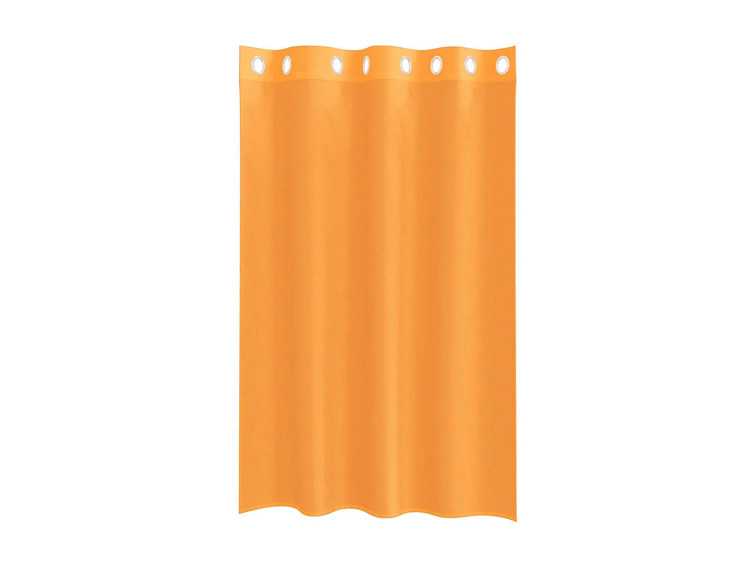 Cortinas de voile con ojales 2 uds naranja 140x175 cm