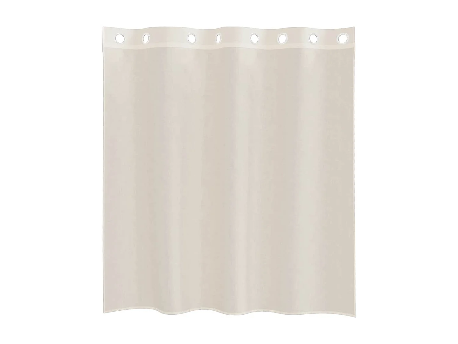 Rideaux en voile avec ?illets 2 pcs crème 140x140 cm