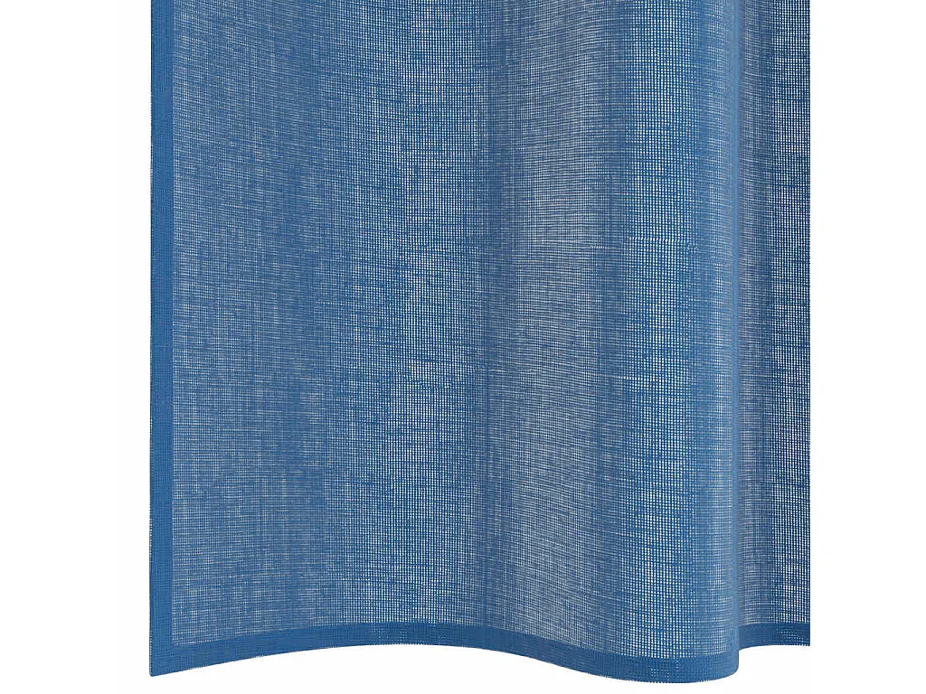 Cortinas de voile com laços 2 peças azul royal 140x260 cm