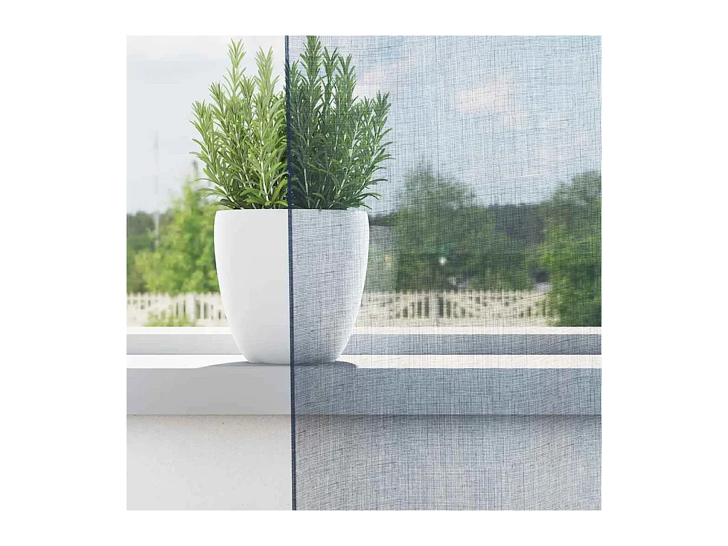 Tende in voile con passanti 2 pz blu royal 140x260 cm