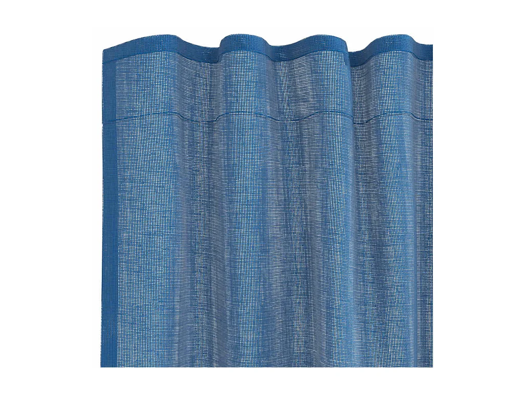 Tende in voile con passanti 2 pz blu royal 140x260 cm